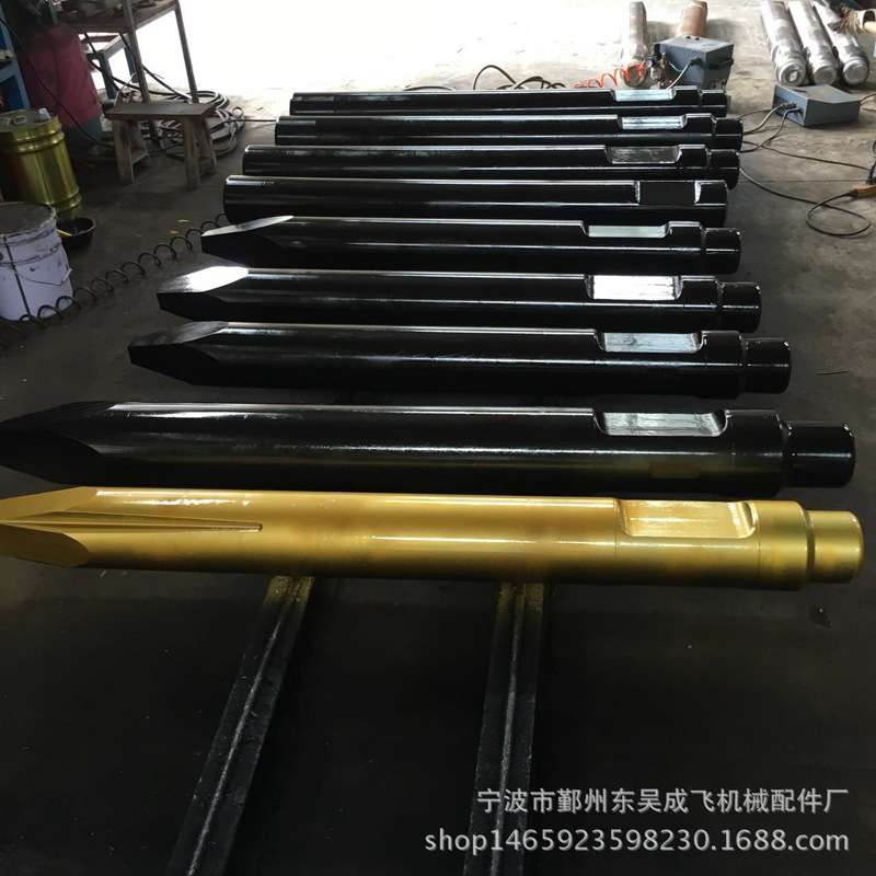 140直径42材料挖掘机破碎锤高强度钎杆 炮钎 破碎机配件钢钎供应