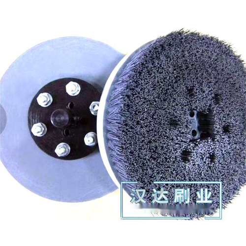 抛光打磨料清洗除锈除污除尘圆盘刷洗地机械钢丝尼龙丝毛刷轮