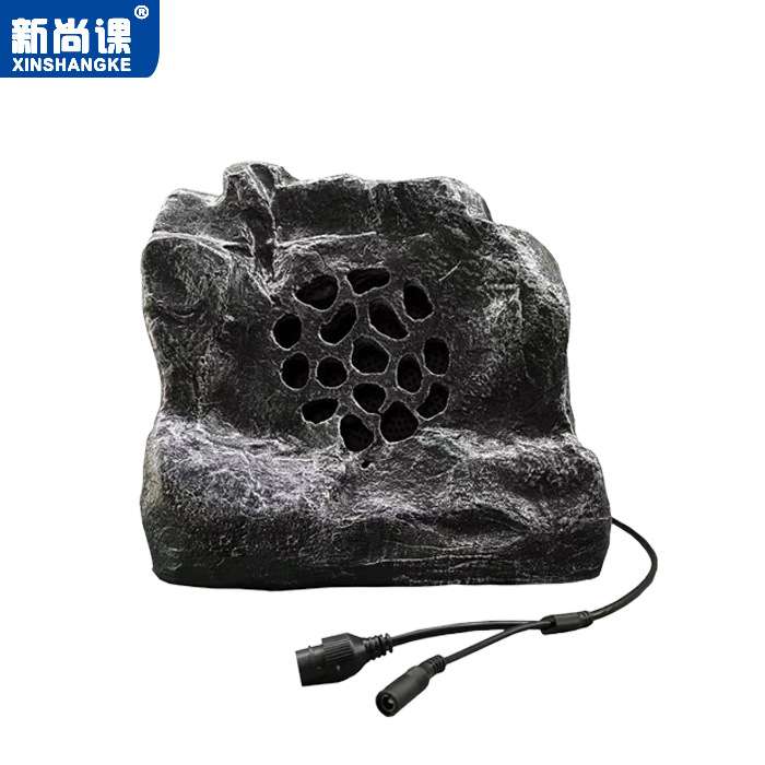 ip网络音响石头防水户外定压广播校园公园小区景区草坪音箱背景音