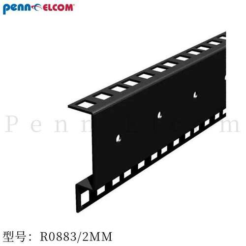 Penn Elcom机柜配件内部支架L型支撑立梁钢制喷涂工艺R0883/2MM
