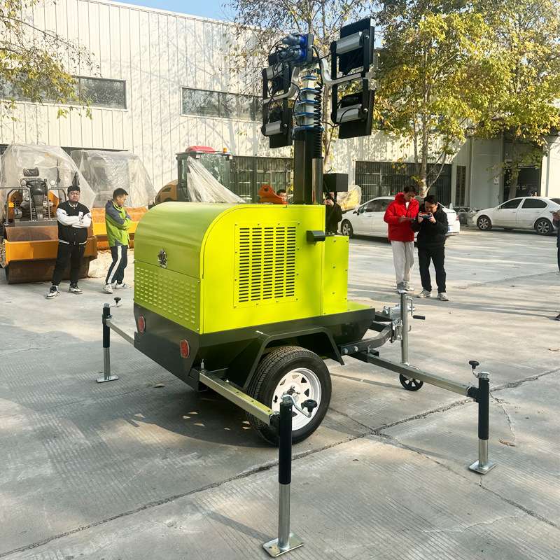 厂家9米移动照明车电动液压升降360度旋转小型应急照明LED灯塔