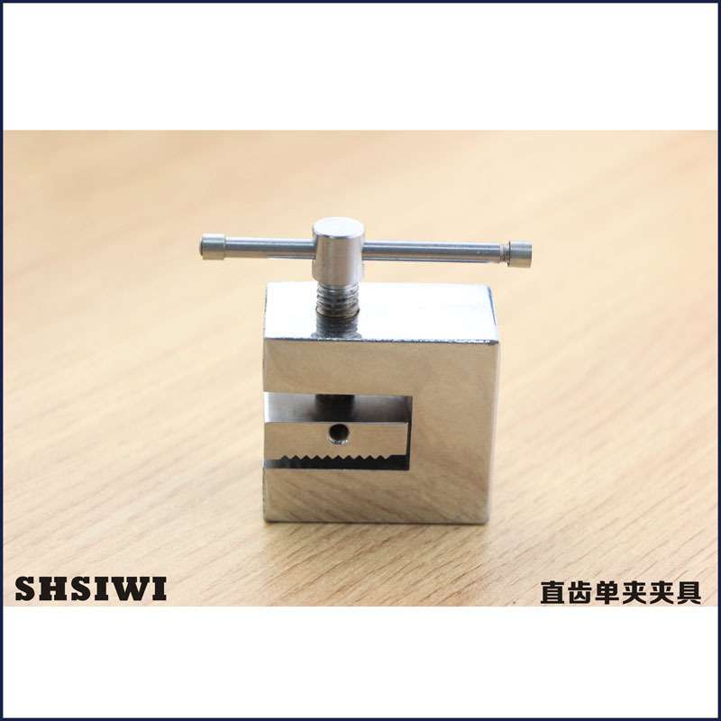 思为直齿单夹夹具SJJ-03 推拉力计夹具 拉压力测试台夹具 自主