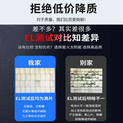 36V300W太阳能单晶电池板家用光伏发电系统户外离网充电设备组件