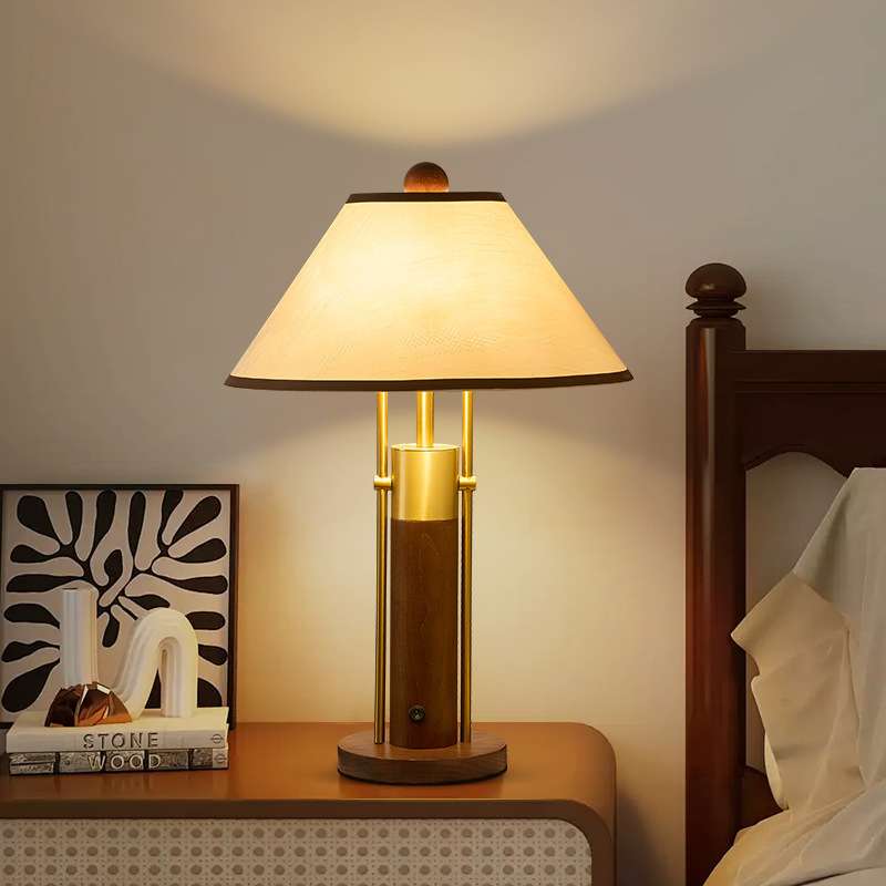 中古风客厅卧室床头台灯复古中国风茶室民宿装修装饰宋式美学灯具