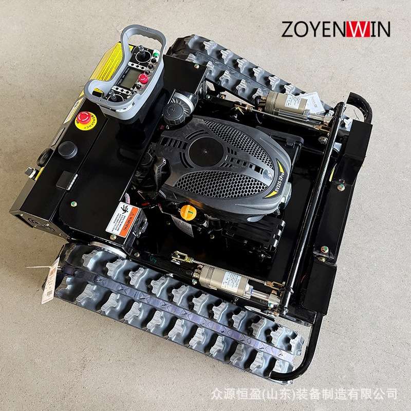 履带割草机 公园绿化市政混合动力麒麟500型割草机农用遥控割草机