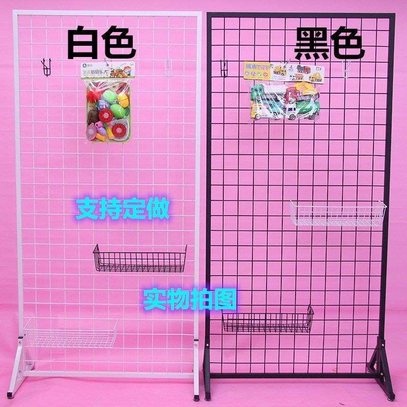 货架铁网格网架铁丝网展示网格幼儿园作品置物架收纳铁艺网格挂钩