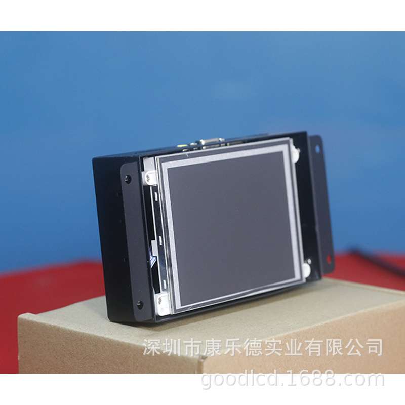 固显5寸工业显示器lcd液晶屏嵌入式工控机挂式电阻触摸屏串口屏