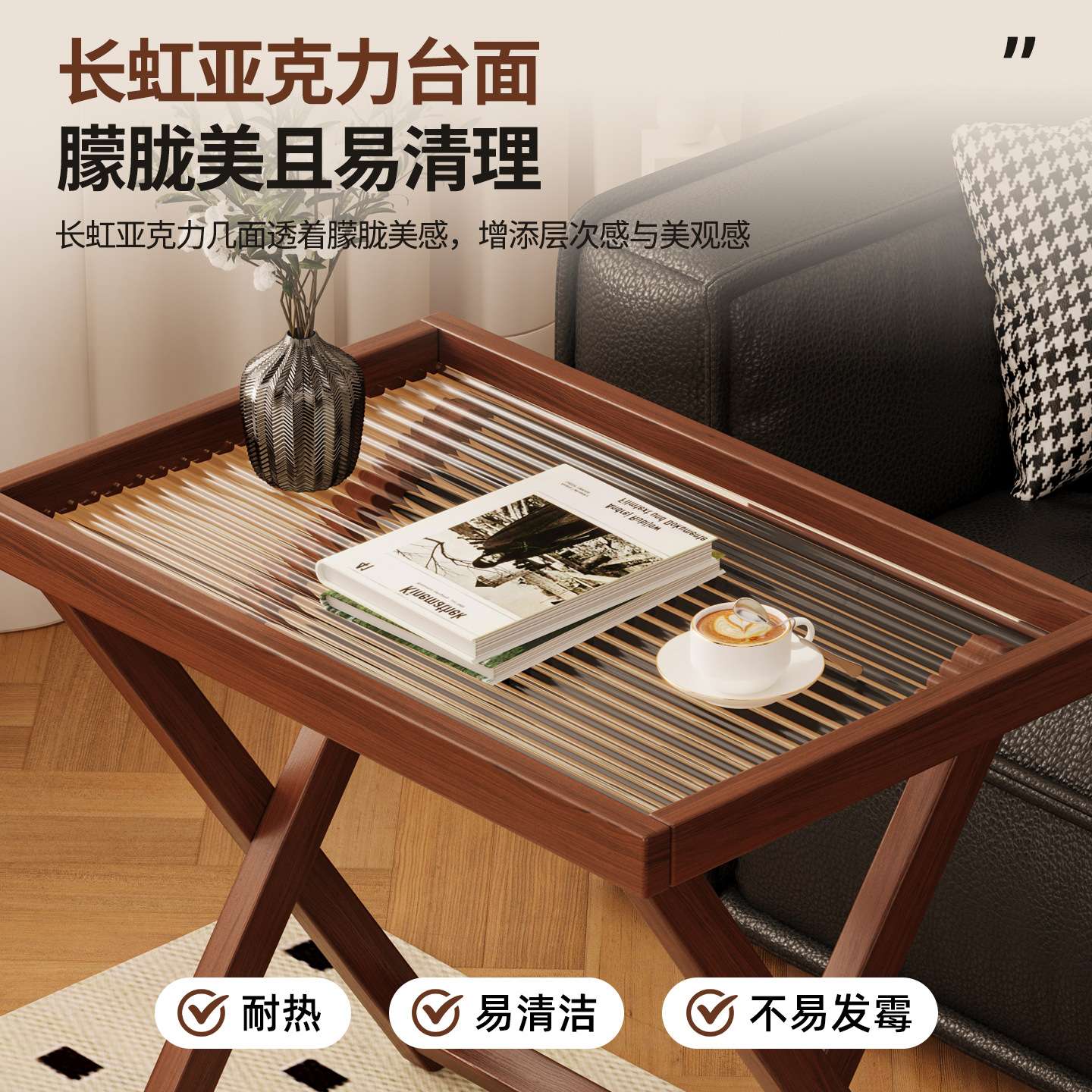家用便携多用可折叠桌沙发边几迷你小桌子客厅卧室茶几收纳置物架