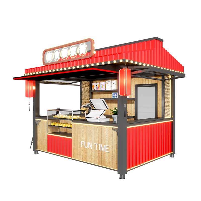 齐田文旅景区街道售货亭创意中国风小吃美食网红夜市集装箱商铺