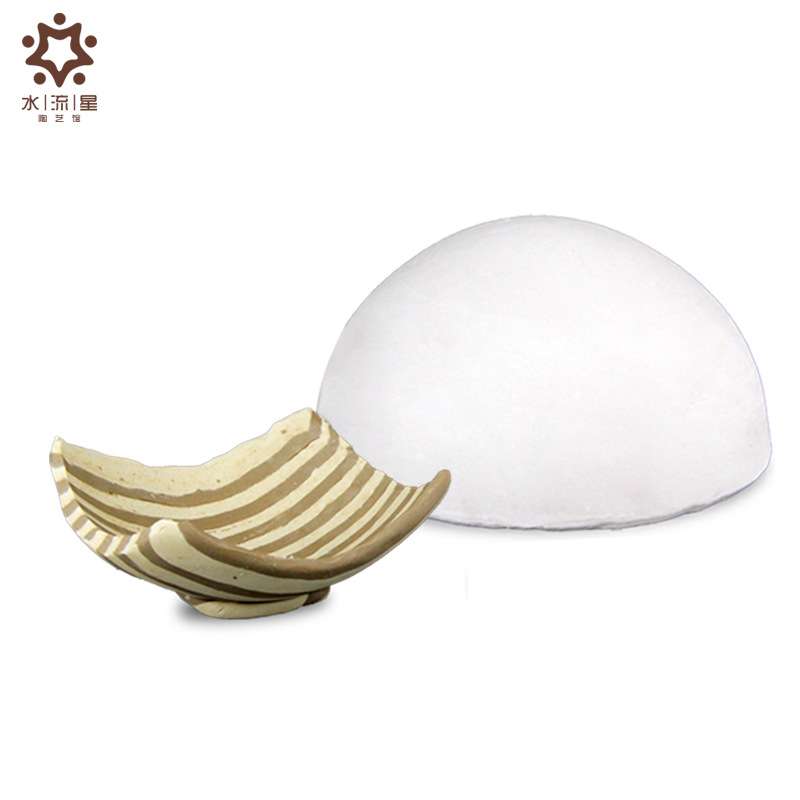 水流星陶艺半圆石膏模具不规则造型模具大肚碗手工日式碗盘模具