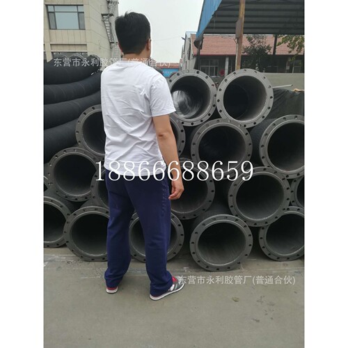 抽沙用高耐磨大口径法兰泥沙胶管DN150mm-250mm大口径胶管