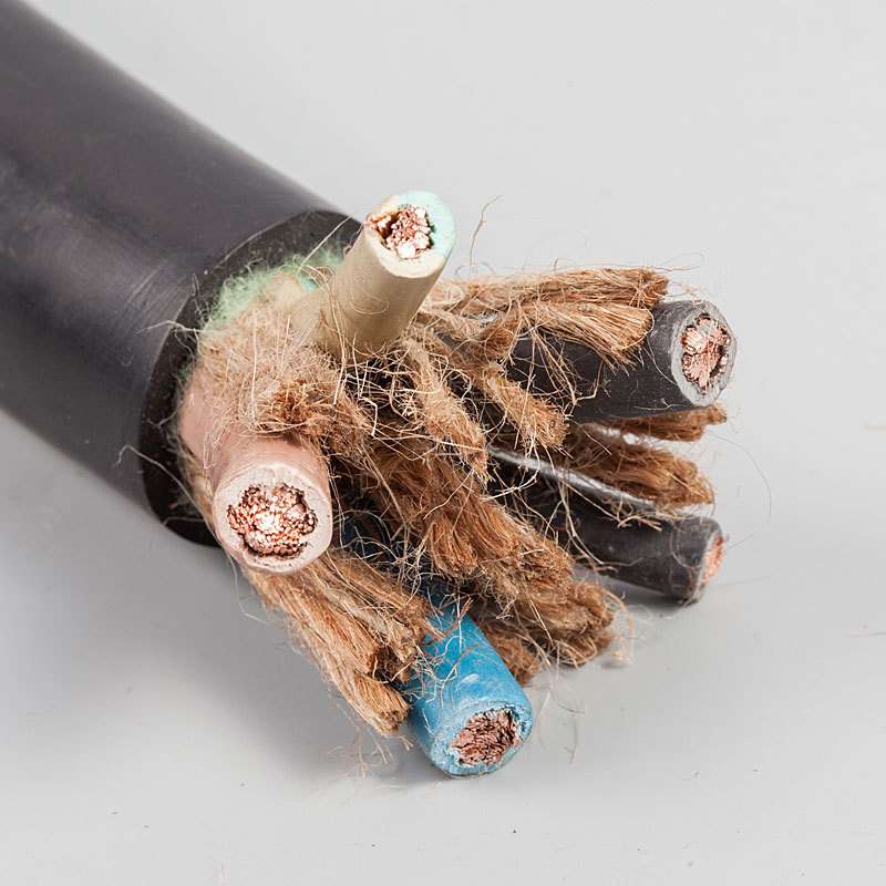 人民电线电缆多股铜芯橡套电缆YC3*25+2*10平方软线工程用线国标