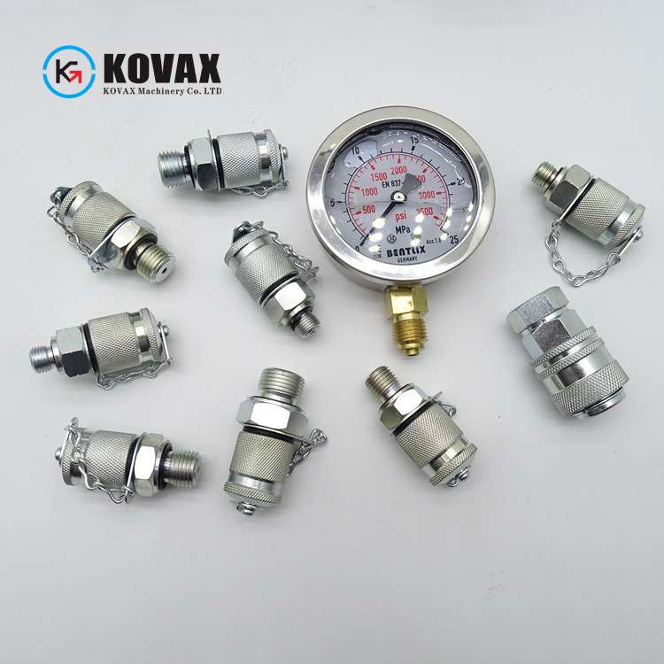 液压测试套件4000/6000/10000 Psi8测试接头1个连接器3个测试软管