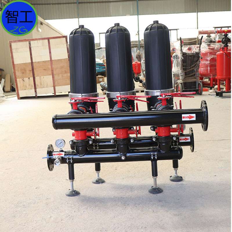 叠式过滤器 大棚滴灌喷灌农田大棚灌溉全自动反冲洗叠片过滤器