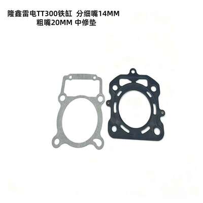 适用于隆鑫雷电TT300铁缸分细嘴14MM粗嘴20MM端距84.5Mm摩托气缸