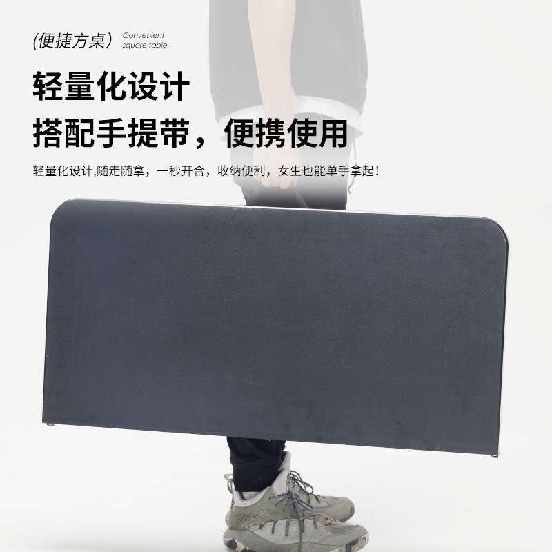 可折叠四方桌子五件套 正方形吃饭家用方桌简易靠背折叠椅组合