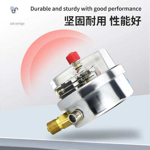 供应YNXC100耐震电接点30VA DV24v磁助抗震油压表水泵压力控制器