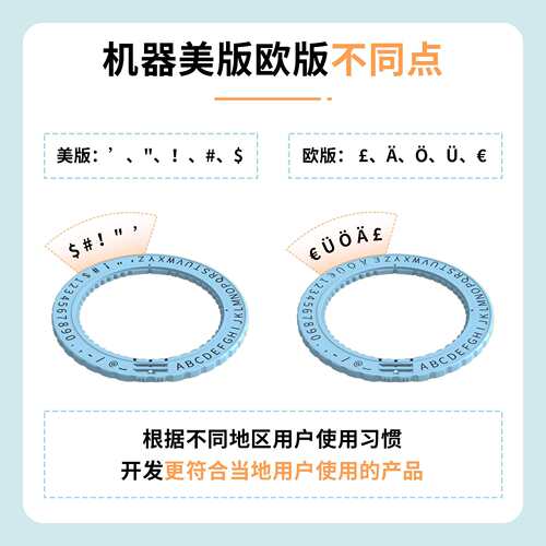 Phomemo E975便携式标签机迷你贴纸机械式压花打字机家用标签打印