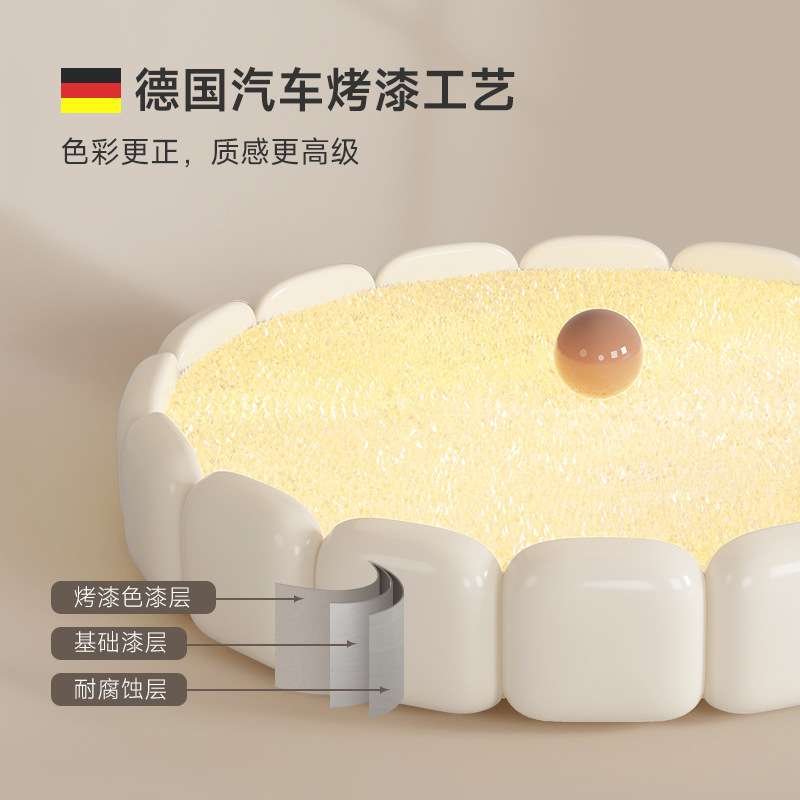 全光谱卧室吸顶灯法式奶油风房间灯树脂温馨浪漫设计师款儿童房灯