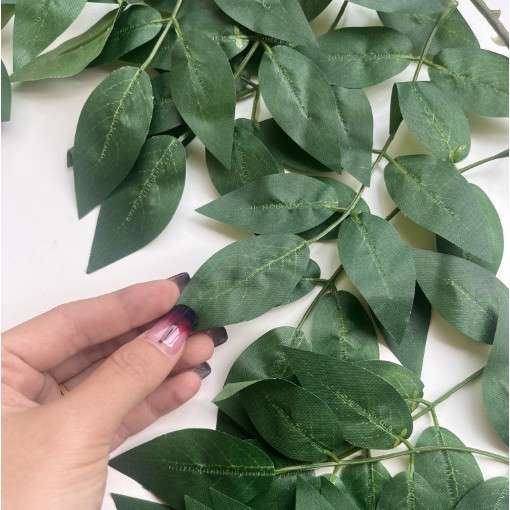 紫藤叶条仿真绿植 铁丝藤条仿真圣诞手工藤蔓植物室外装饰花