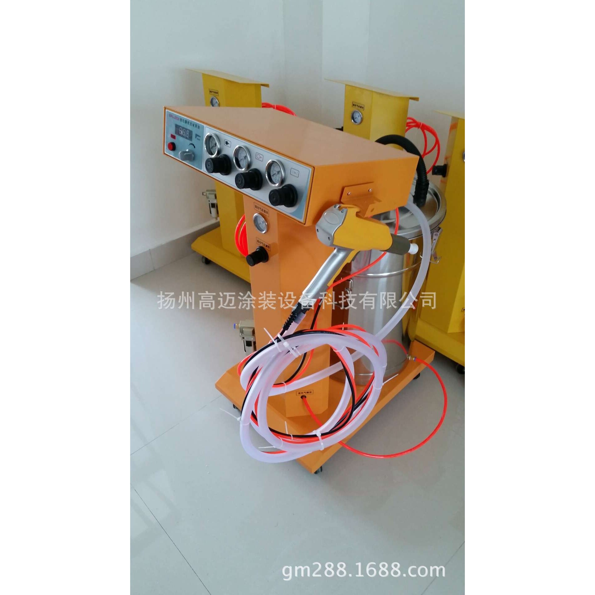 智能控制静电喷涂机 灯杆喷涂机 照明器材智能喷塑机 灯具喷塑