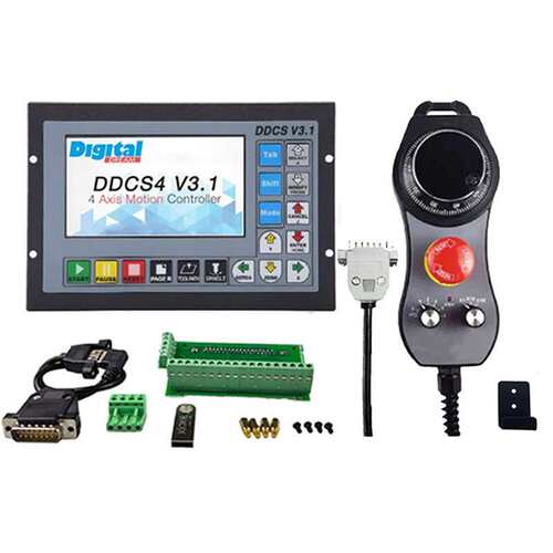 ddcsv3.1 CNC运动控制系统3轴4轴离线控制器带急停6轴电子手轮