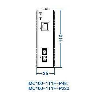 3onedata IMC100-1T1F(SSC20KM1310NM)-P220 三旺 1路光转1路电
