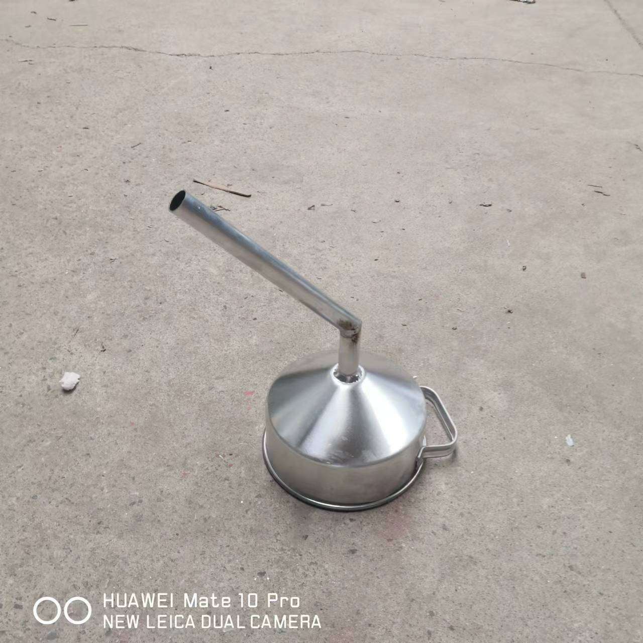 可做防爆过滤漏斗卸油口专用 歪嘴铝油漏加油站卸油用弯嘴漏斗