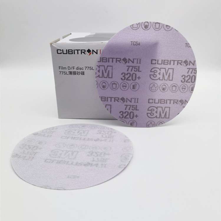 3M775L 陶瓷砂纸 5寸 6寸聚酯薄膜旋风多孔圆盘砂纸