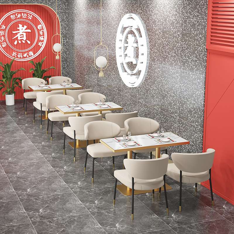 西餐厅不锈钢卡座沙发连锁主题海鲜自助餐港式茶餐厅桌椅商用休闲