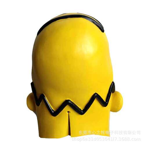 辛普森头套Simpsons电影角色人物舞会乳胶面具万圣节假面装扮道具