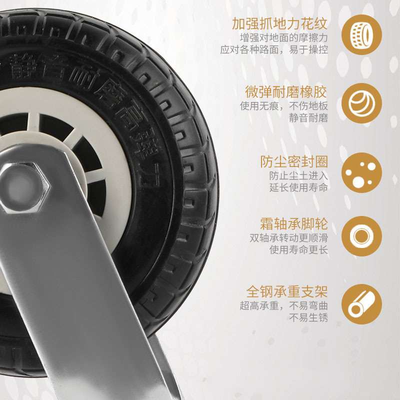 不锈钢方管车折叠小推车静音物流车拉货平板车201不锈钢平板车