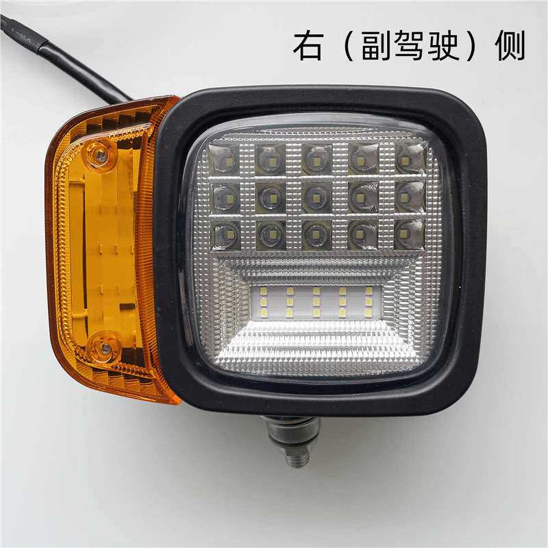 挖掘机叉车工程车前组合大灯12V-80V通用LED大视野大灯转向射灯