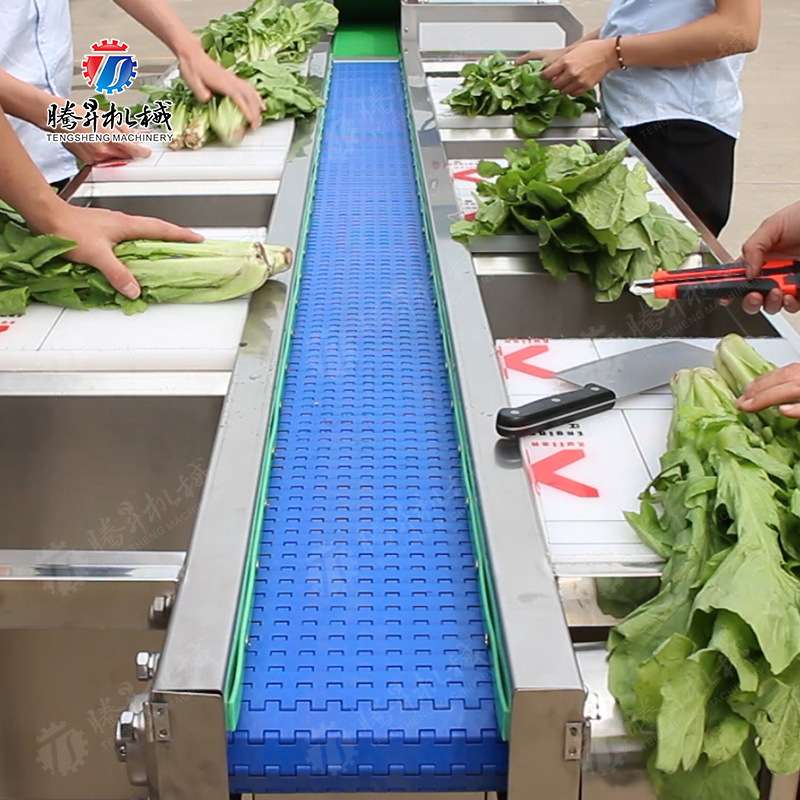 挑选台 蔬菜挑选预处理 学生餐食品配送蔬菜加工生产线切割工作台