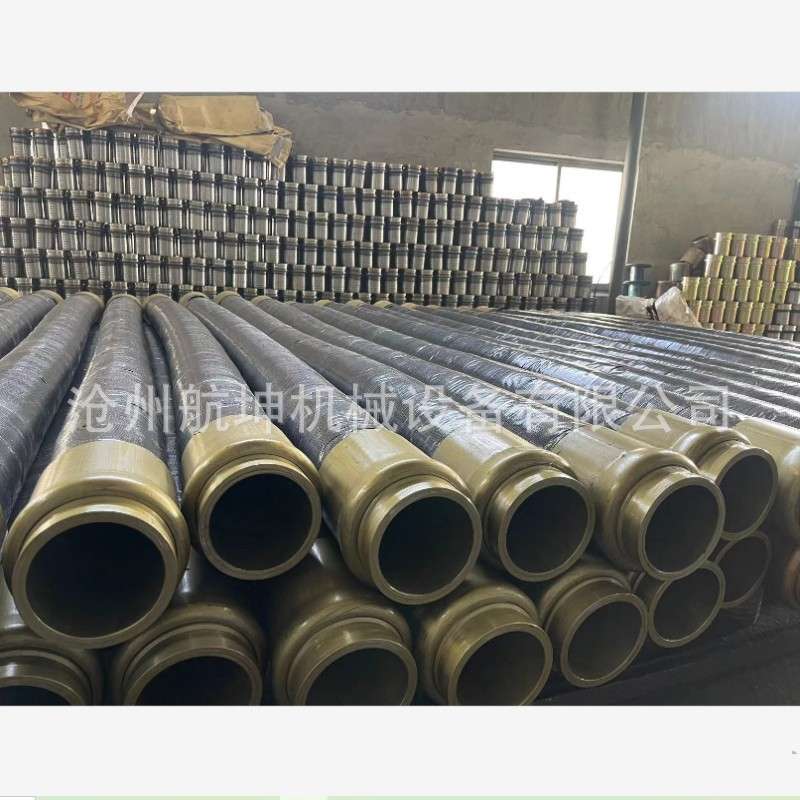 泵车橡胶软管地泵软管125高压混凝土输送3米6米橡胶软管