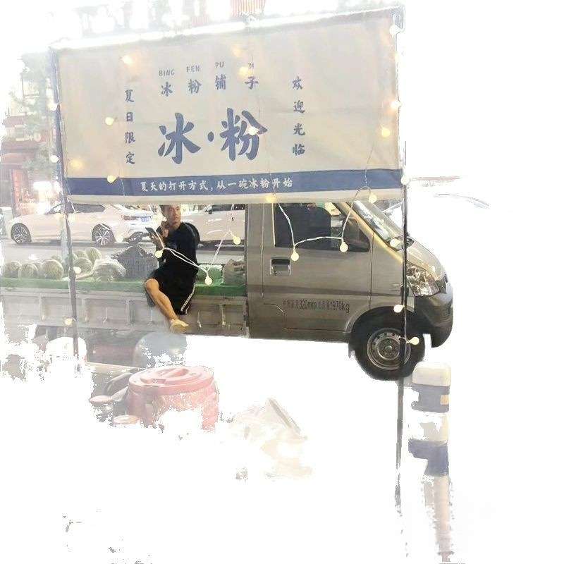 摆摊支架挂灯灯架地摊夜市灯杆桌面架子展示架横幅挂布支架杆豪景
