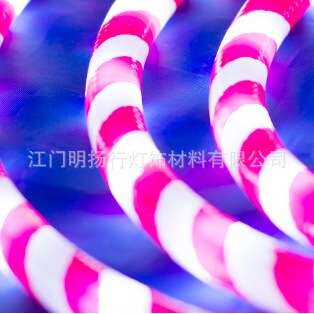 跨境美规LED LIGHT 100FT 糖果红白LED灯带户外庭院花园圣诞节日