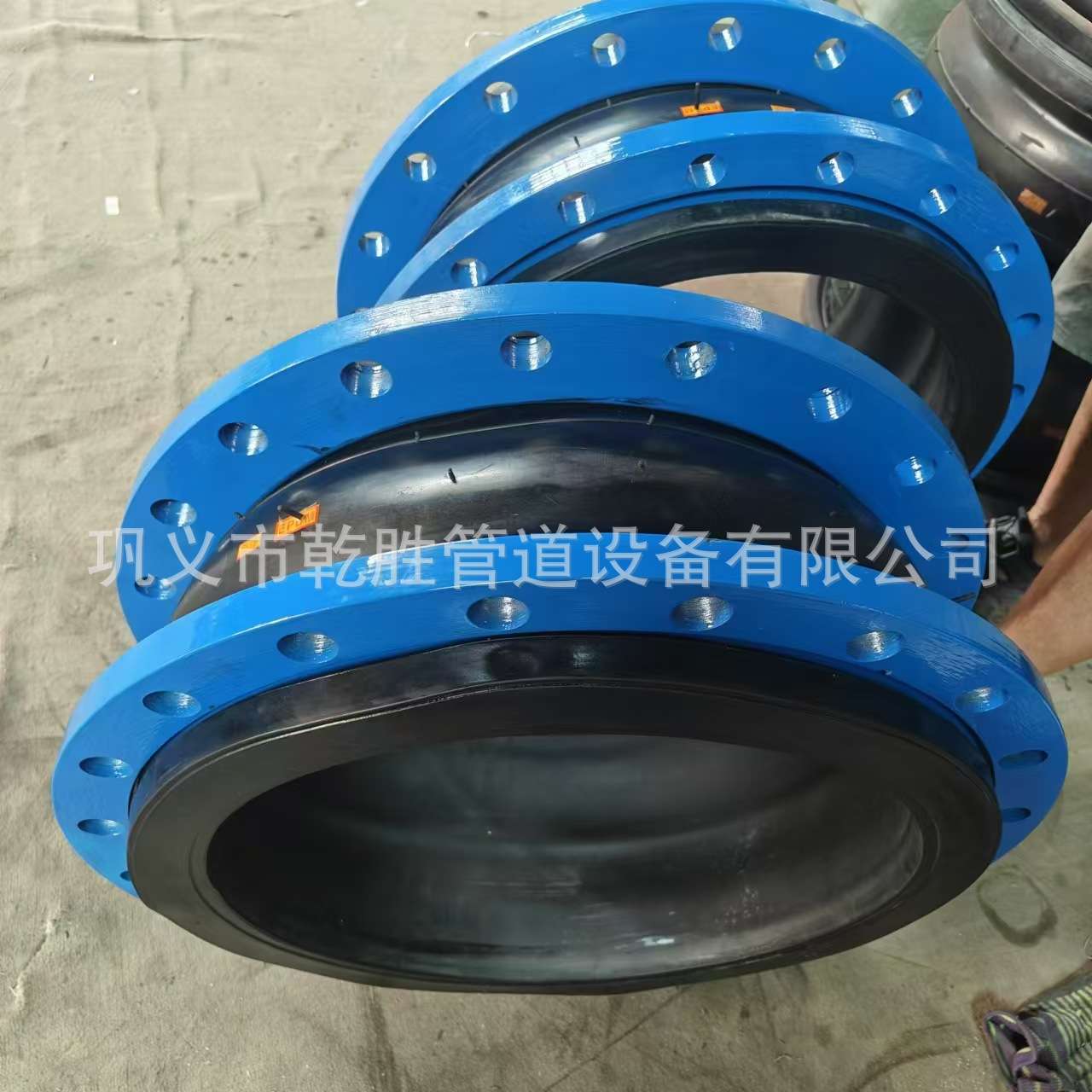 DN500法兰式橡胶接头 橡胶软连接 可曲挠橡胶避震喉厂家直销