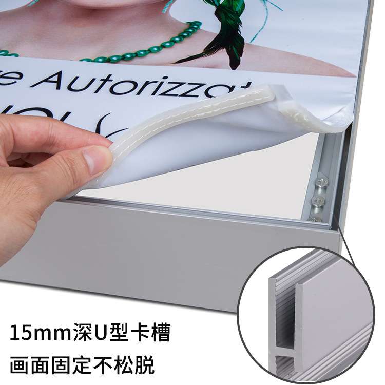 汇百美厂家供应无边框卡布灯箱 uv软膜灯箱制作室内led广告灯箱