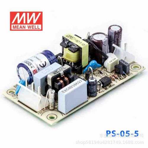 明纬电源PCB裸板电源PS-05 5V 12V 24V 48V 5W单组输出开关电源
