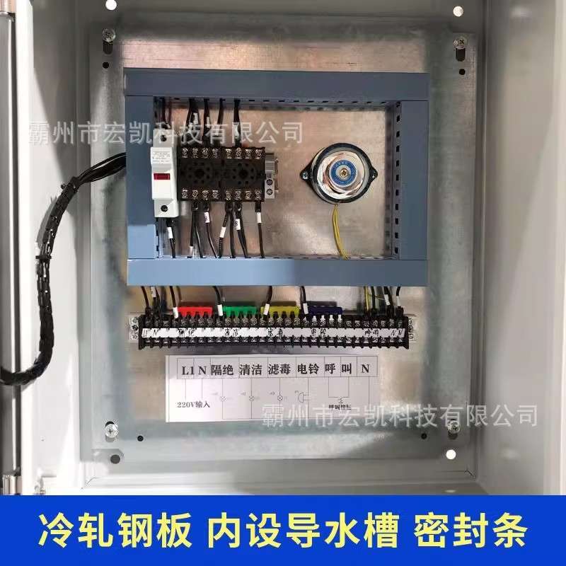 人防三色信号灯箱指示灯LED通风方式控制箱ac三防配电箱呼叫按钮