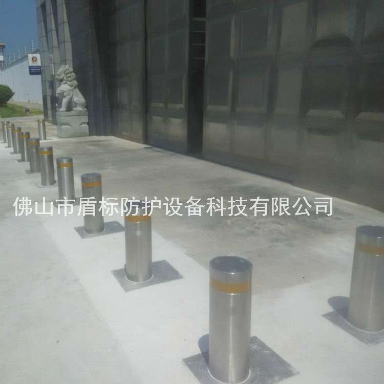 盾标防护智能车牌识别液压全自动升降柱路障不锈钢成品伸缩防撞桩
