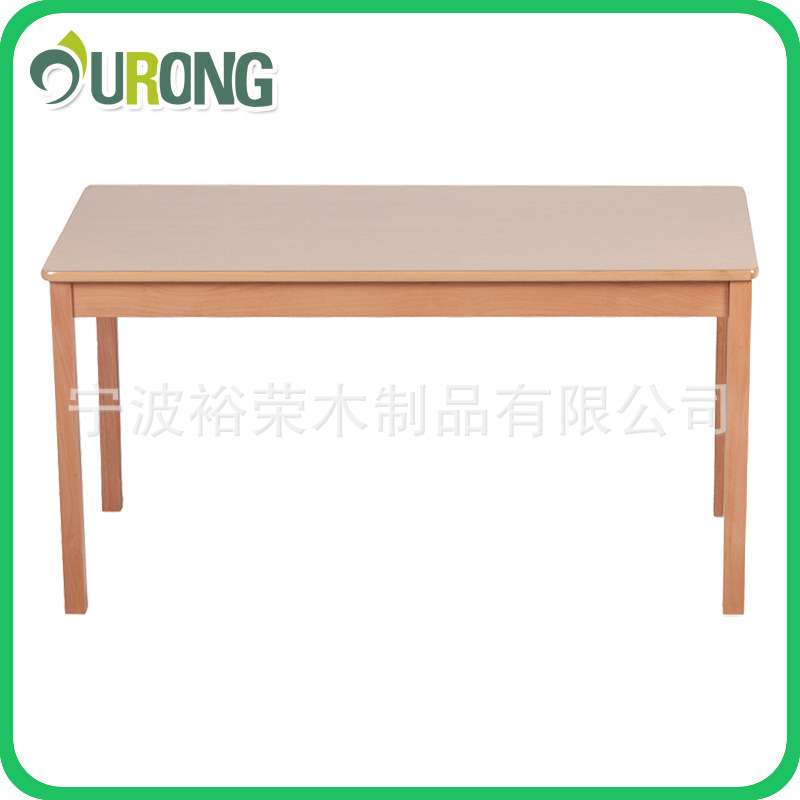 儿童实木学习长方桌/榉木学生写字桌椅/高档幼儿园画画写字桌