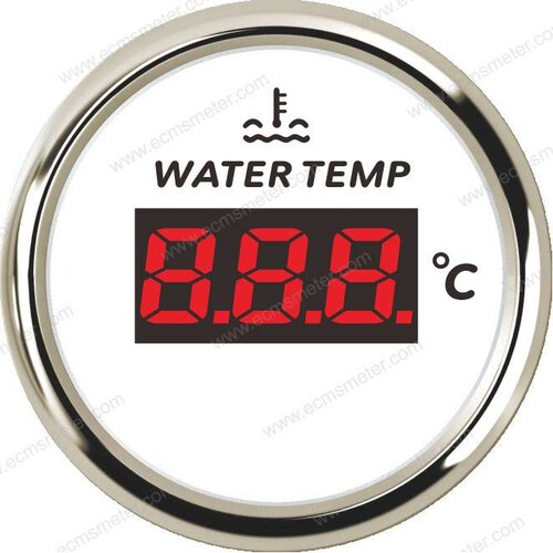 ECCW52mm柴油发动机工程机械改装汽车水箱船用数显水温表水温计