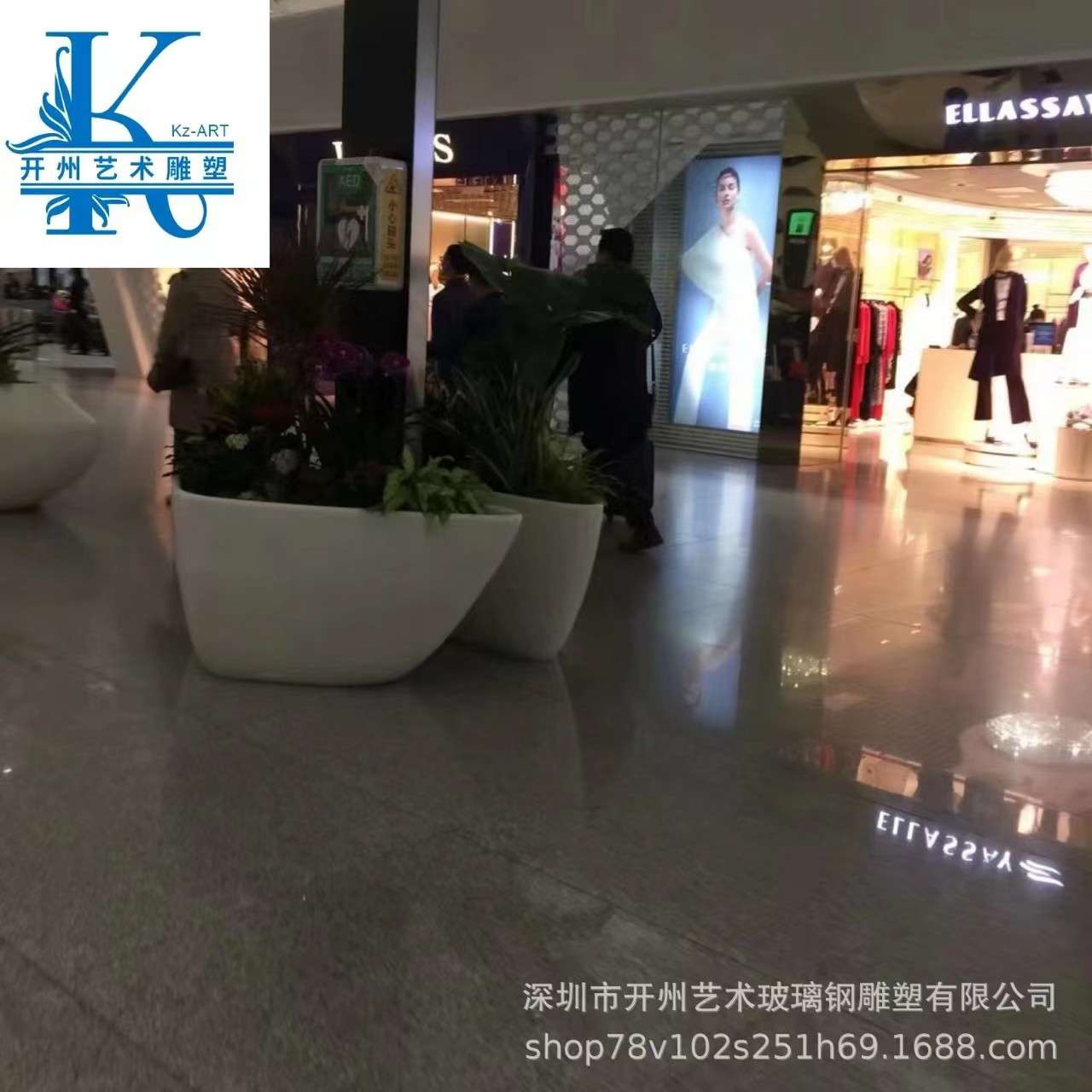 出售个性商场花瓶热销异形酒店花器花盆户外商场酒店美陈摆件花钵
