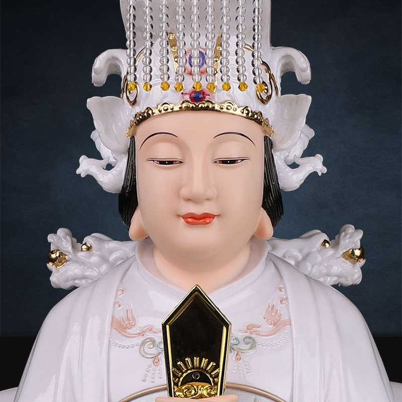 树脂妈祖雕像供奉家用湄洲岛海神妈祖天上圣母娘娘神像客厅摆件