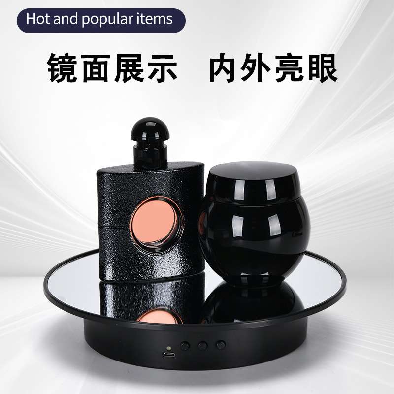电动转盘底座旋转展示台摄影小珠宝直播产品拍摄架转台自动拍照台