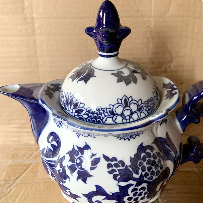 陶瓷茶壶大号家用单壶泡茶青花瓷大容量花茶开水凉水瓷水壶酒壶