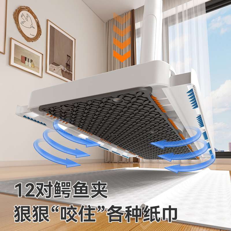 洗脸巾小拖把懒人夹布拖布家用新款自动夹抹布跨境干湿两用一拖净