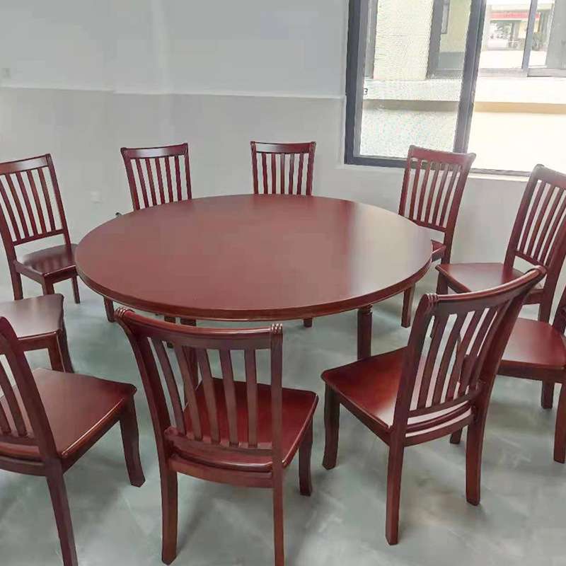 厂家直供北欧全实木跳台圆桌 家用桌子 成套餐桌椅组合